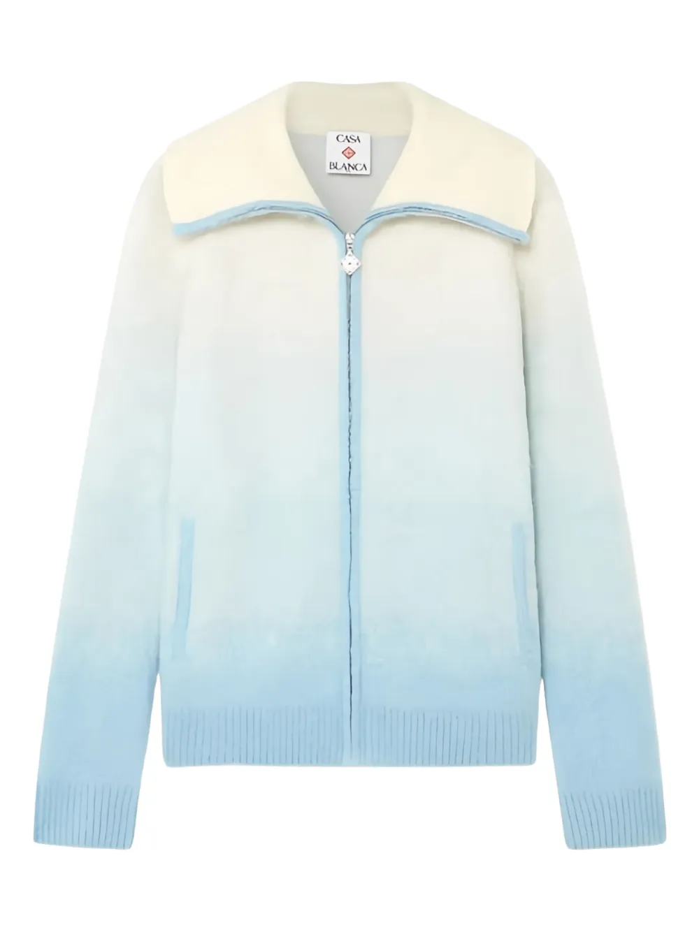 Casablanca zip cardigan - Blu