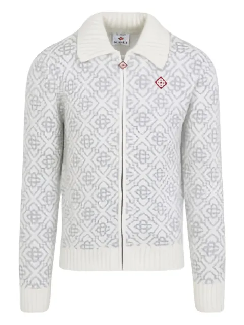 Casablanca patterned zip knitwear