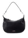 LIU JO curved zip-detail shoulder bag - Black