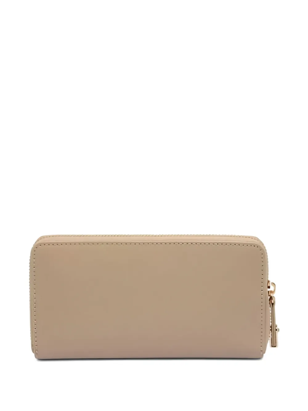 Liu •jo Logo-plaque Zip-around Wallet In Neutral