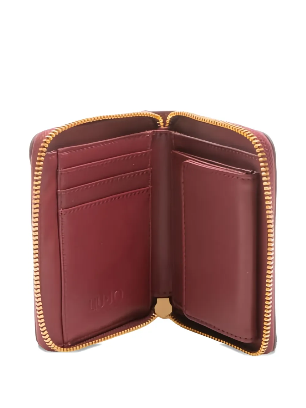 Liu •jo Logo-plaque Zip-around Wallet In Red