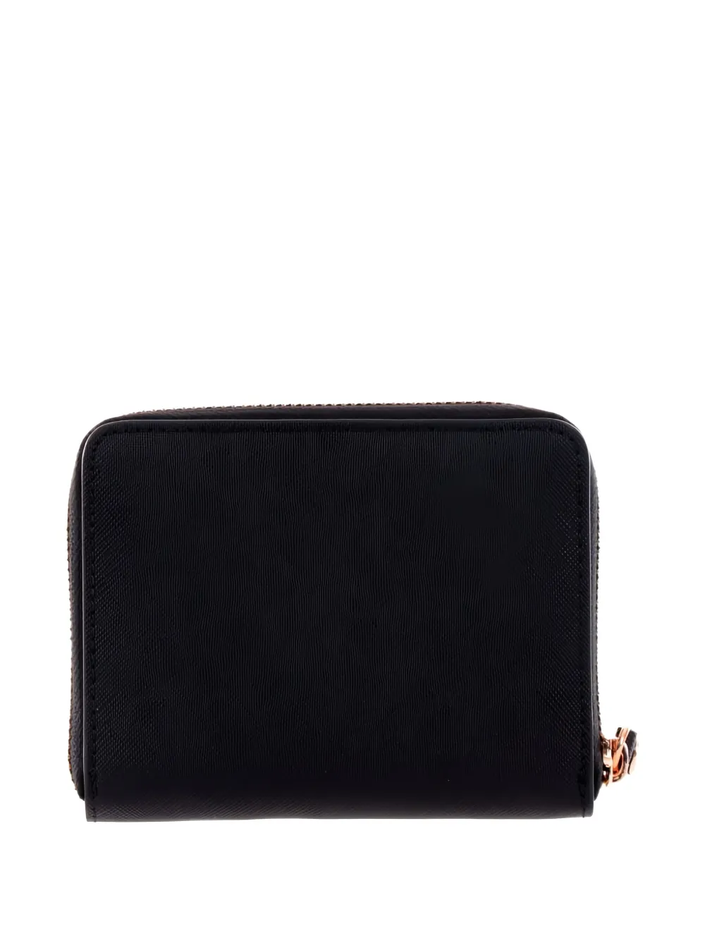 Liu •jo Logo-plaque Zip-around Purse In Black