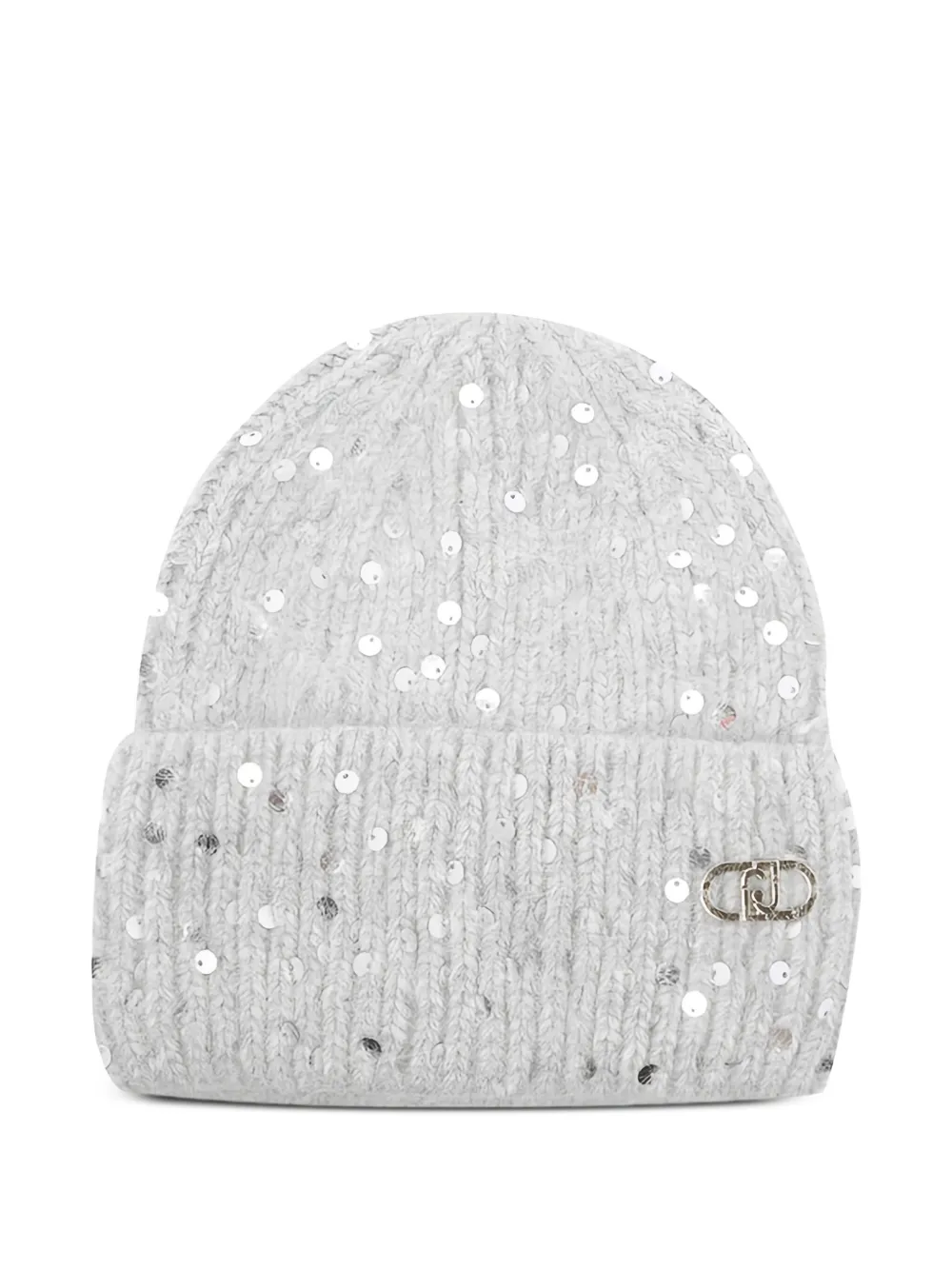 LIU JO sequin-embellished beanie | Grey | Image 1