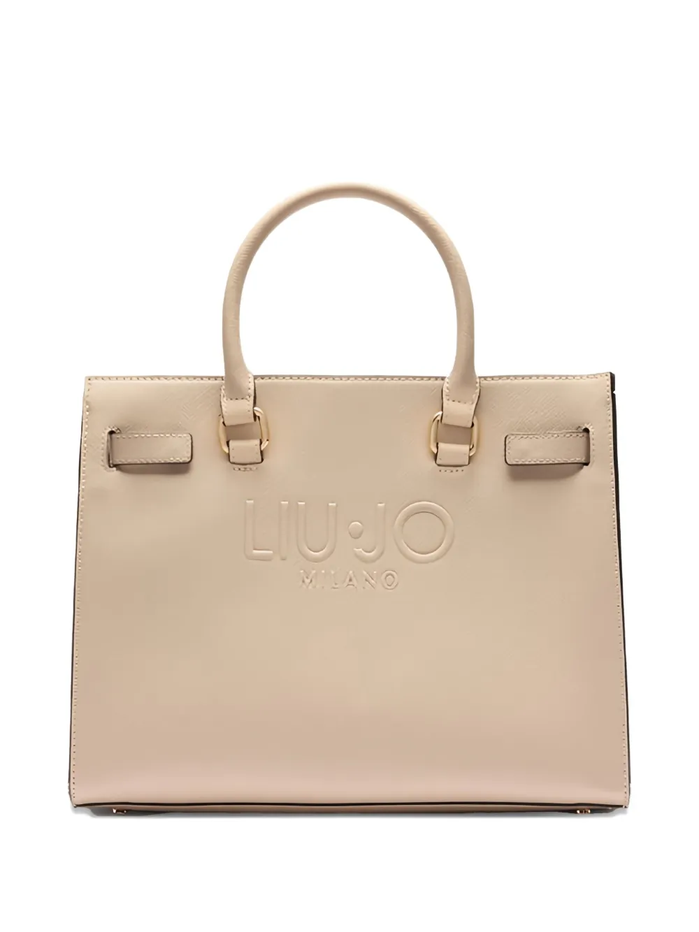 LIU JO logo-plaque satchel | Neutrals | Image 1