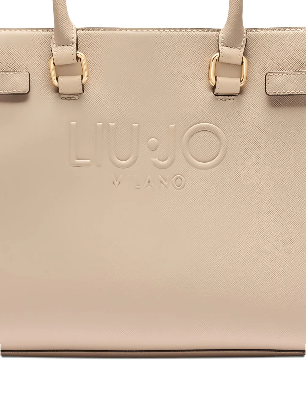 Liu •jo Logo-plaque Satchel In Neutral