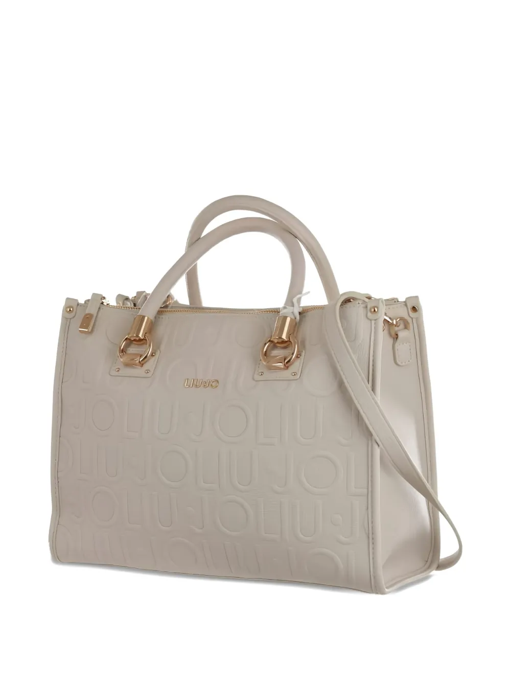 Liu •jo Medium Ecs Tote Bag In Neutral