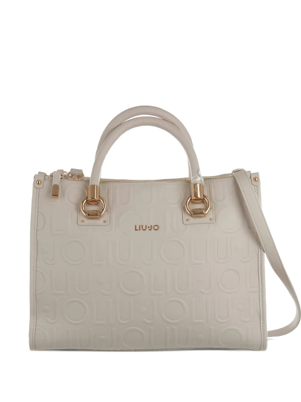 Liu •jo Medium Ecs Tote Bag In Neutral