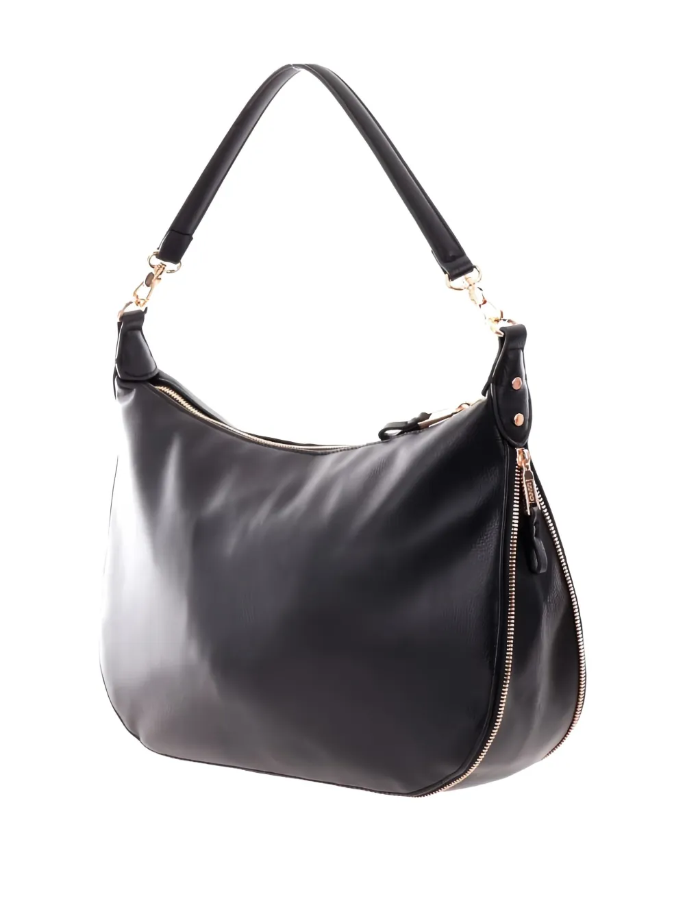 LIU JO medium zip-detail shoulder bag - Zwart