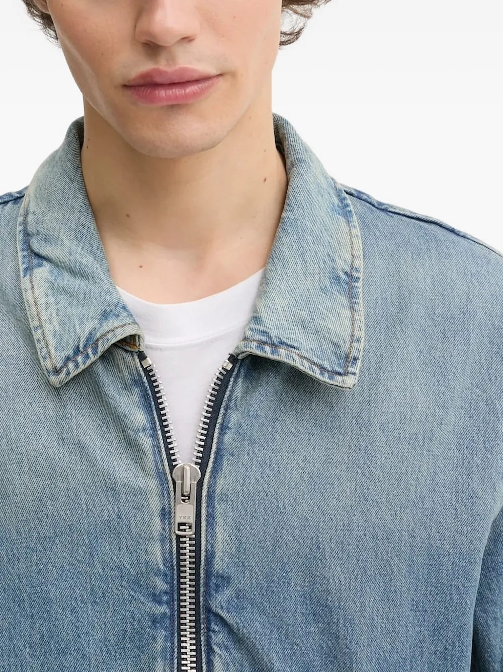 Won Hundred zip-front denim jacket Blauw
