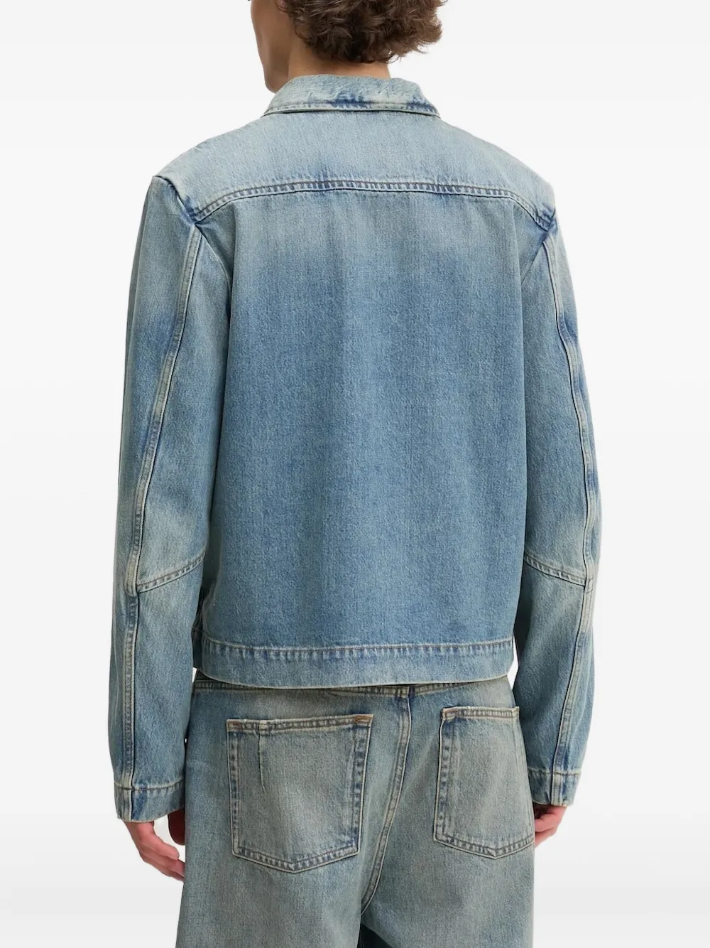 Won Hundred zip-front denim jacket Blauw