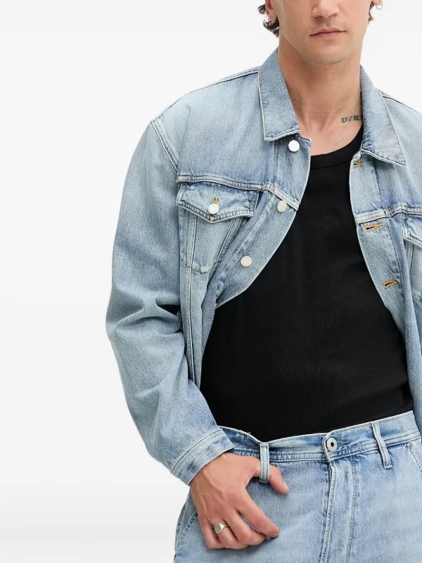 WON HUNDRED JEANS デニムジャケット ライトブルー Won Hundred デニムジャケット | ブルー | FARFETCH JP