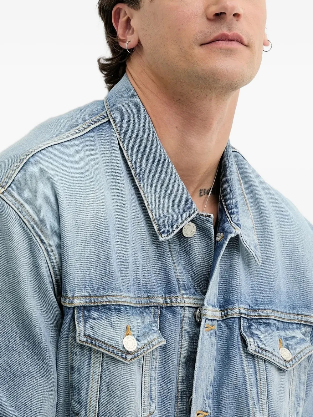 Won Hundred Button-up Denim Jacket In Blue