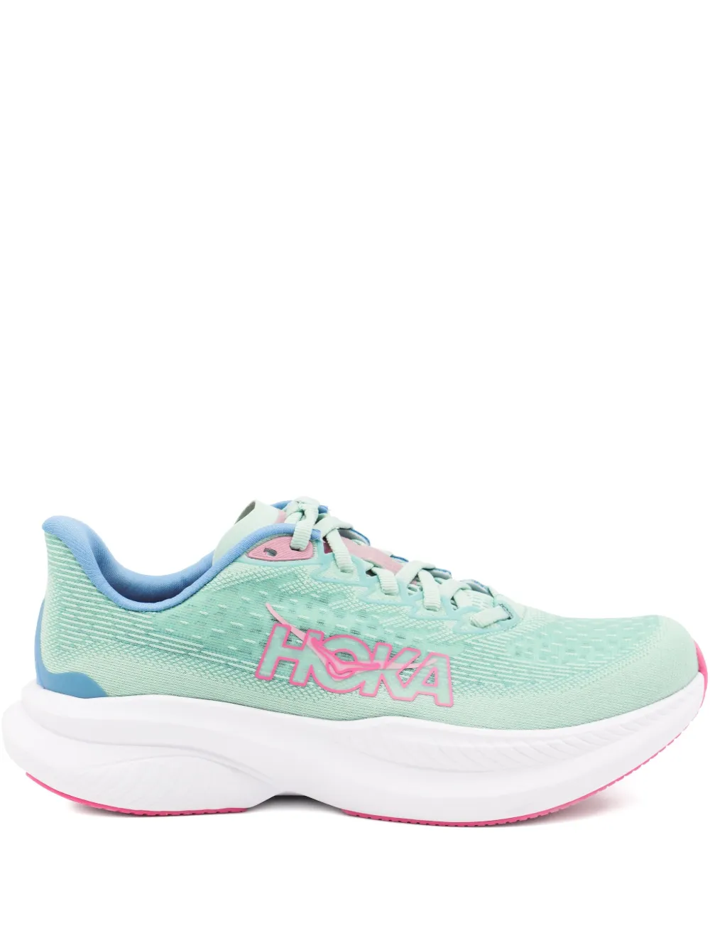 HOKA Mach 6 sneakers met logodetail Groen