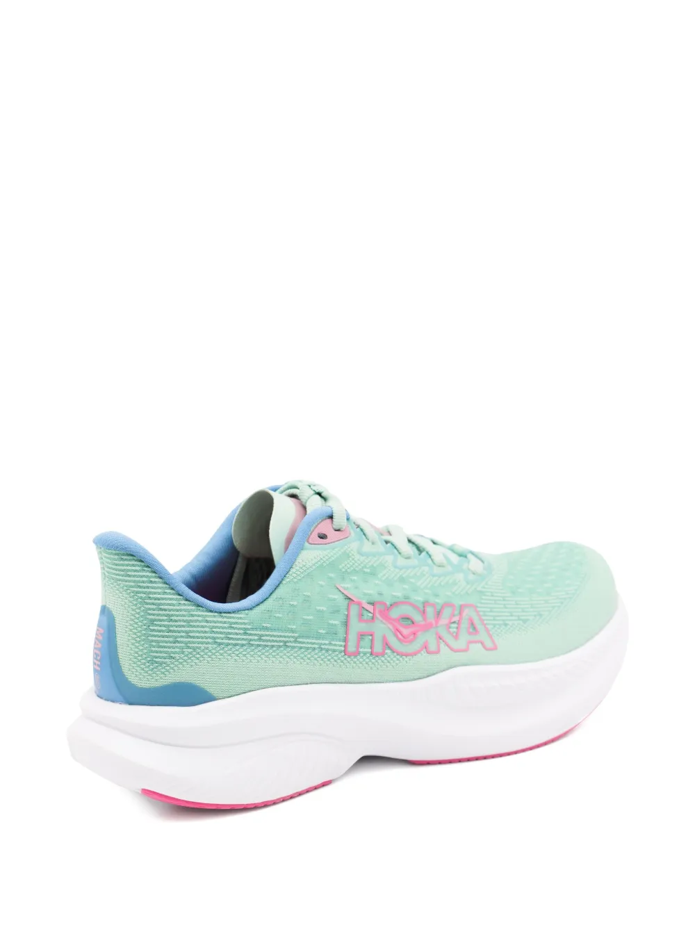 HOKA Mach 6 sneakers met logodetail Groen