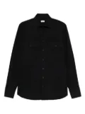 BORRIELLO NAPOLI double-pocket button-down shirt - Black
