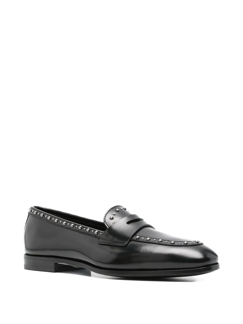 Church's Onyx Met. studded penny loafers - Zwart