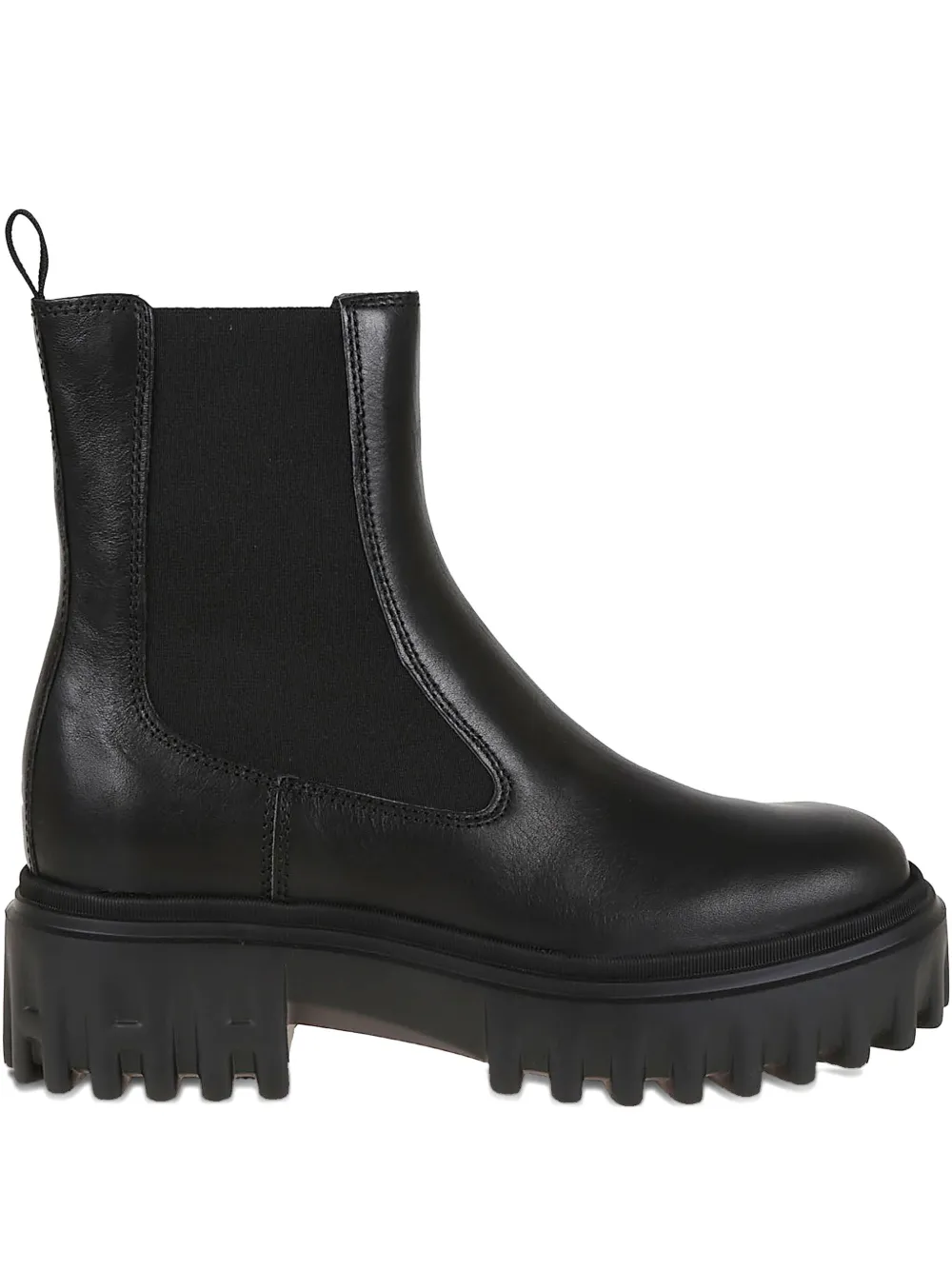 Hogan elastic-panel platform chelsea boots Black
