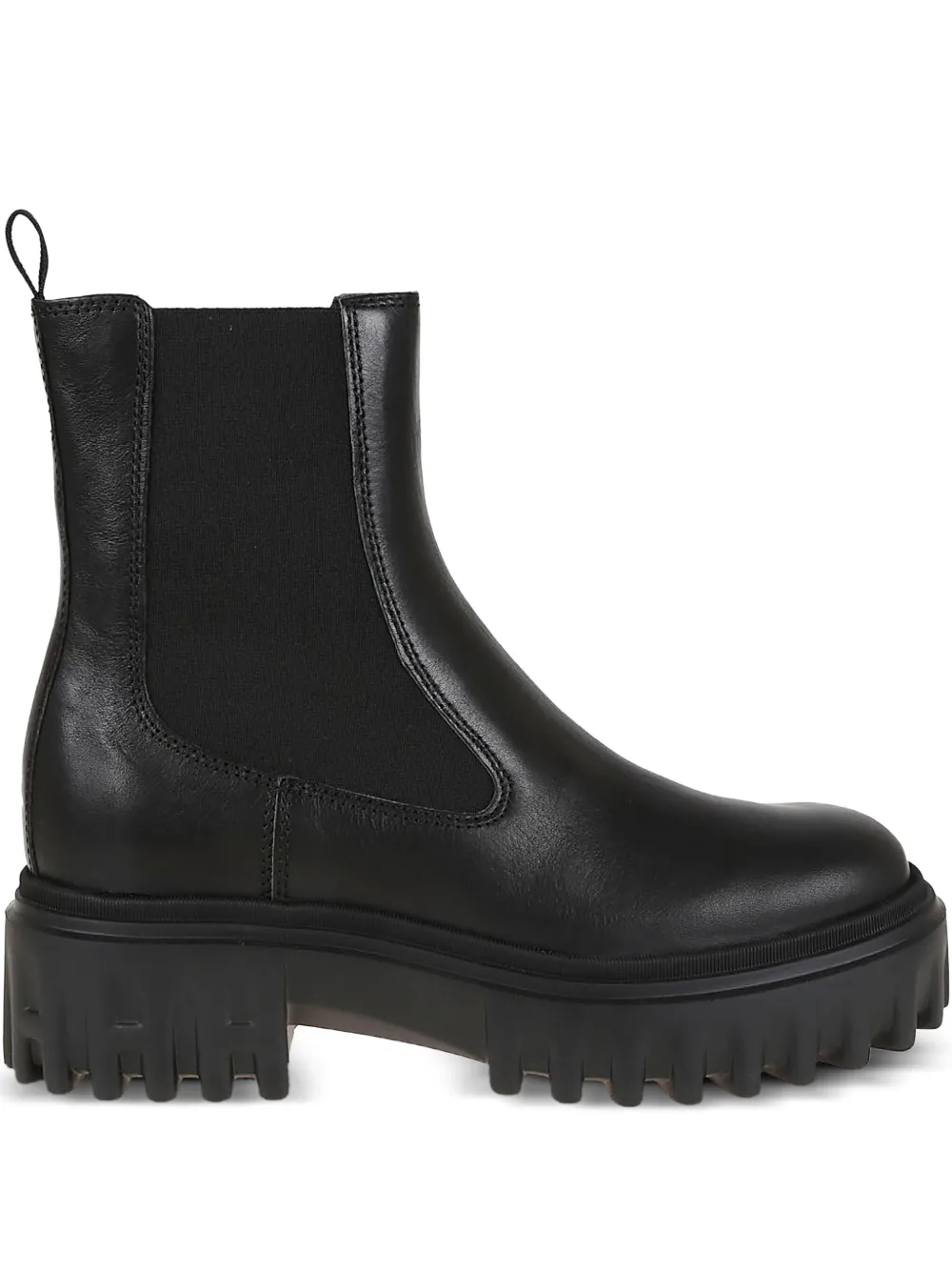 Hogan elastic-panel platform chelsea boots Black