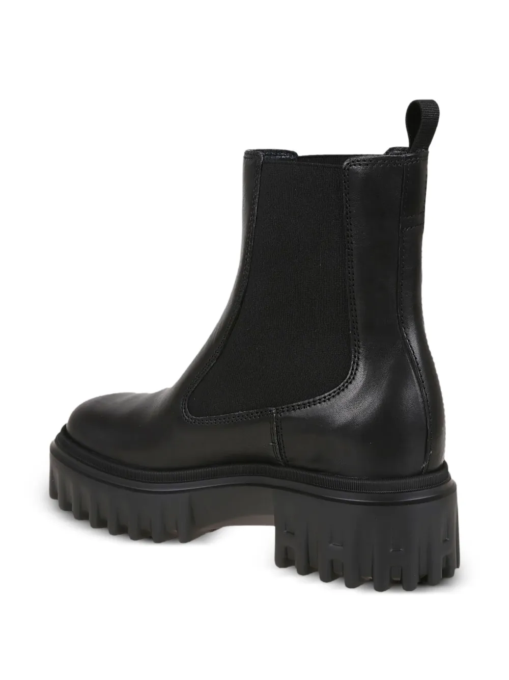 Hogan elastic-panel platform chelsea boots Black