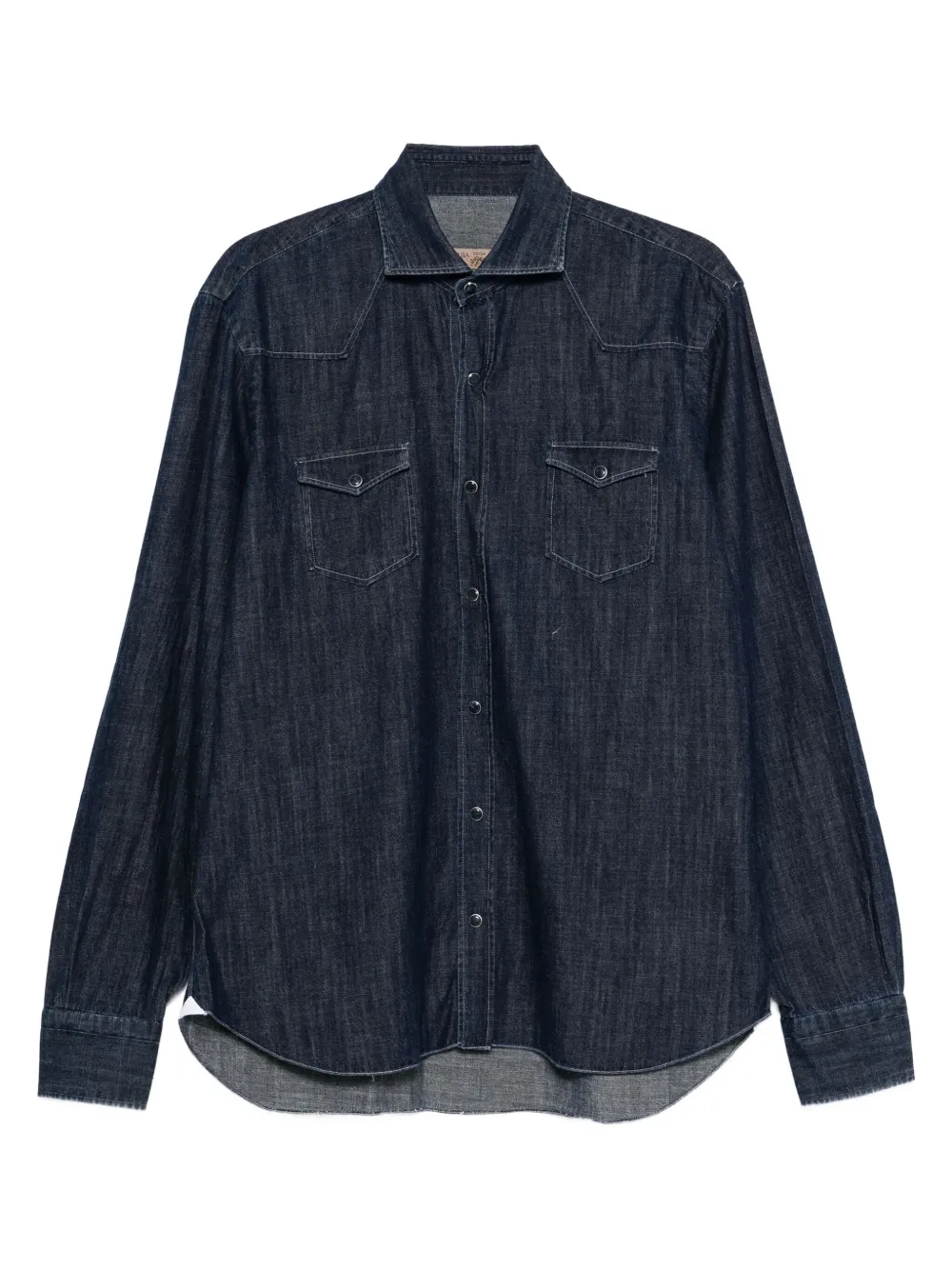 Barba Denim overhemd Blauw