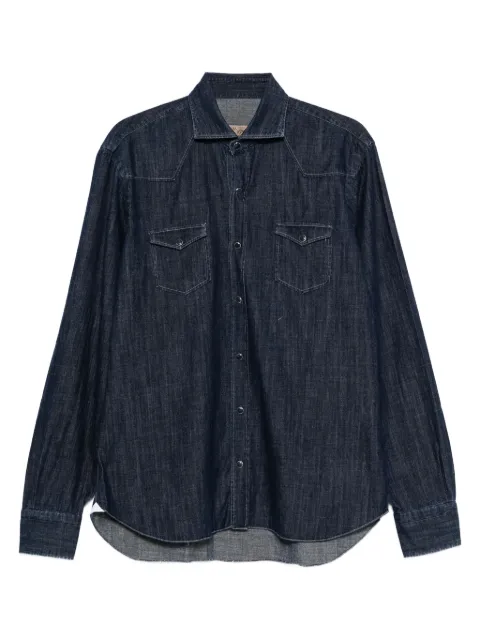 Barba button-down denim shirt