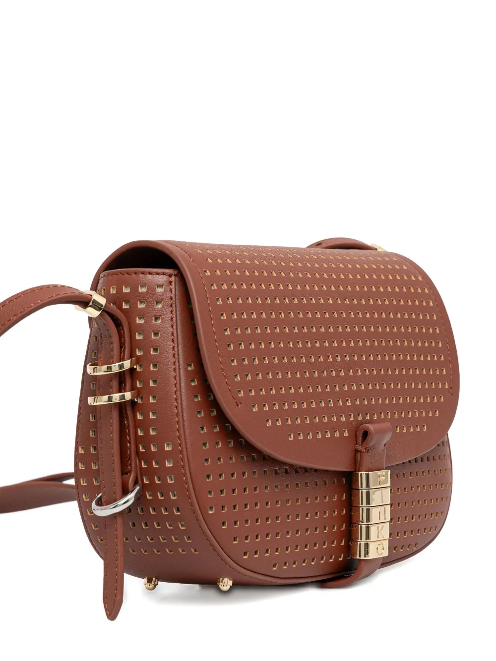 PINKO perforated flap-closure satchel | Image 2