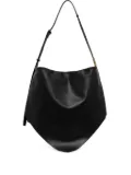 PINKO logo-plaque draped tote bag - Black