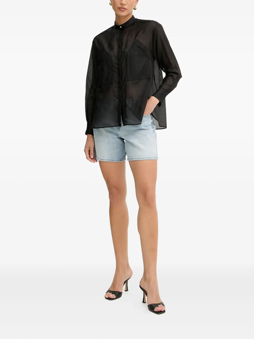 PINKO mock-neck long-sleeves shirt | Shirts | Image 2