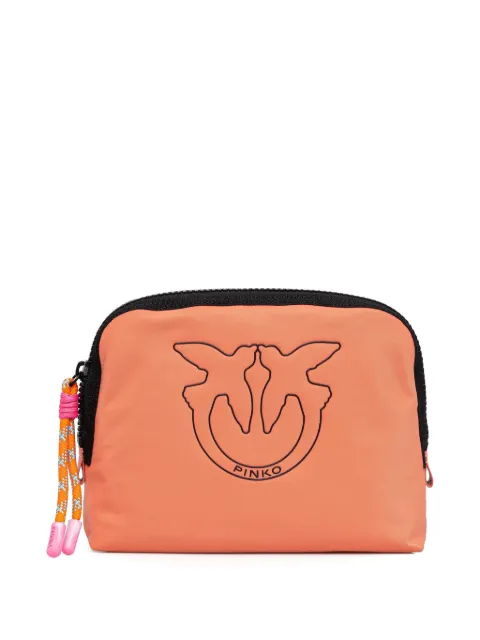PINKO logo-embellished zip-top make-up bag