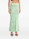 PINKO printed bias-cut midi skirt - Green