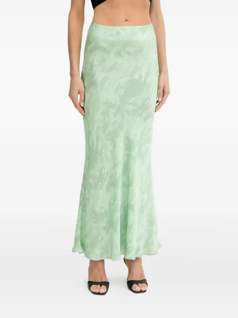 PINKO printed bias-cut midi skirt