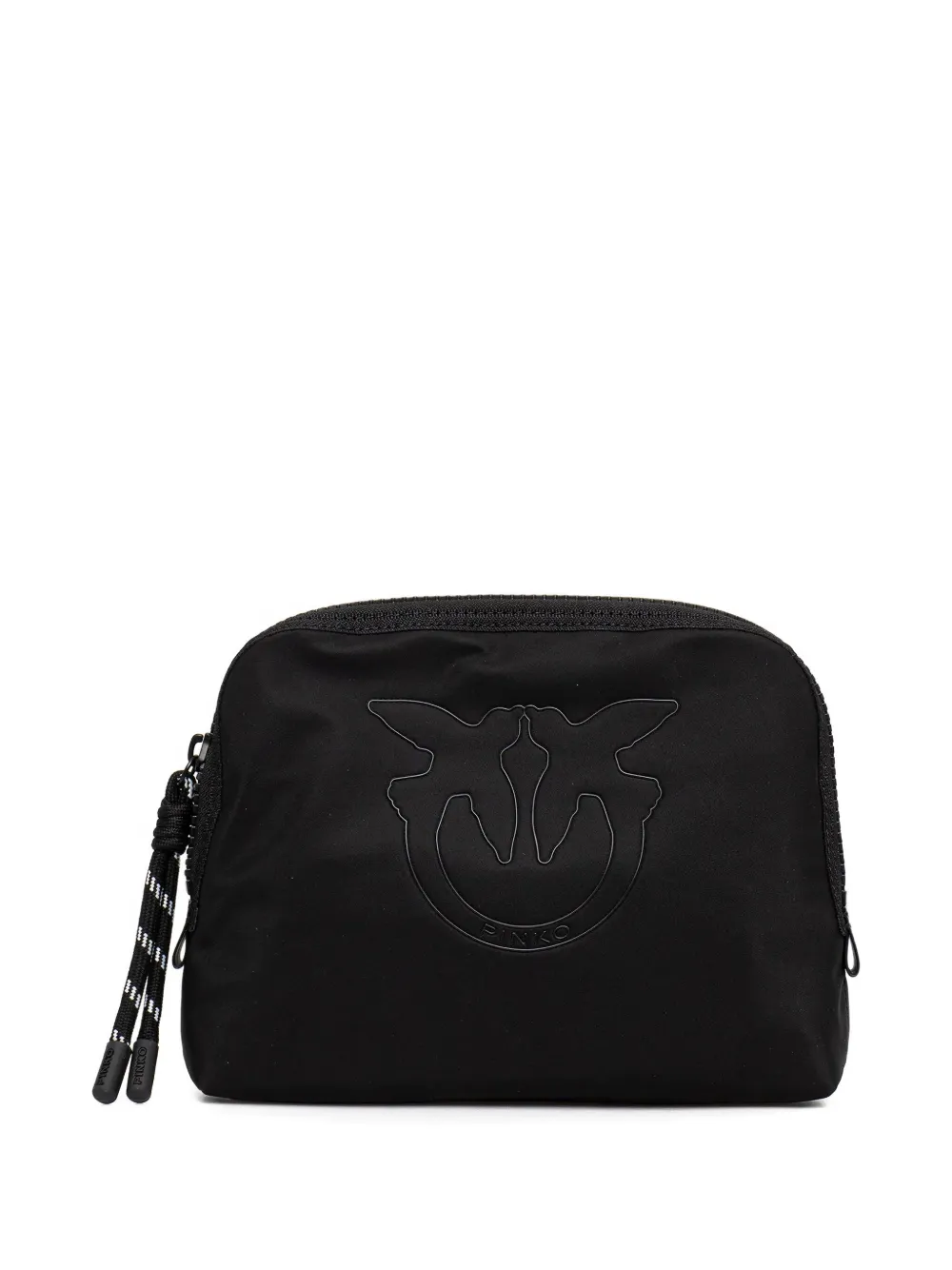 PINKO logo-embossed zip-top make-up bag | Black | Image 1
