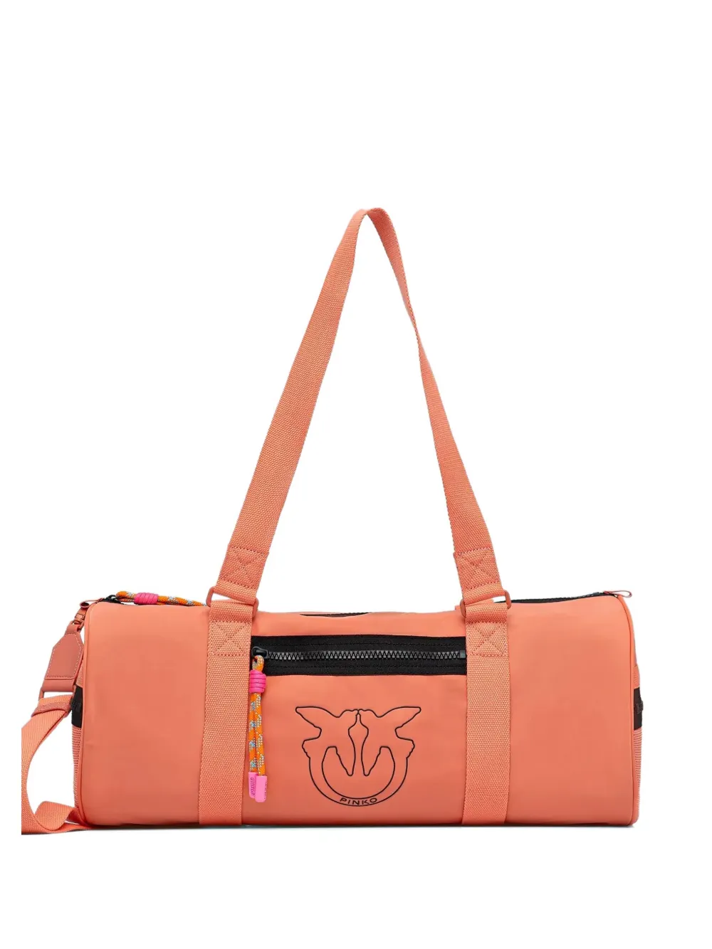 logo-embellished cylindrical travel bag