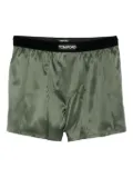TOM FORD silk blend boxers - Green