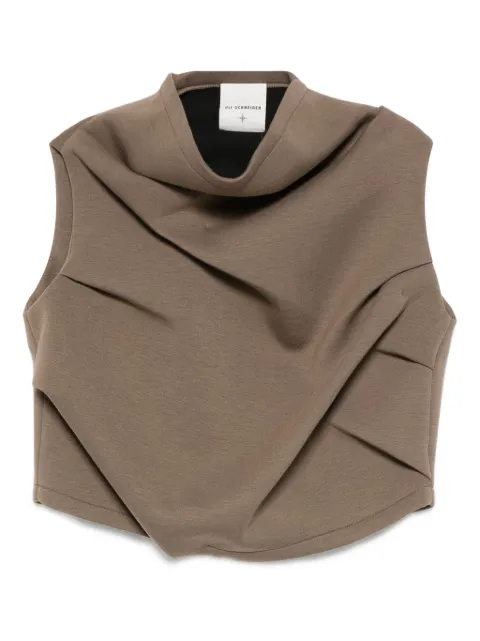 ULI SCHNEIDER draped tank top 