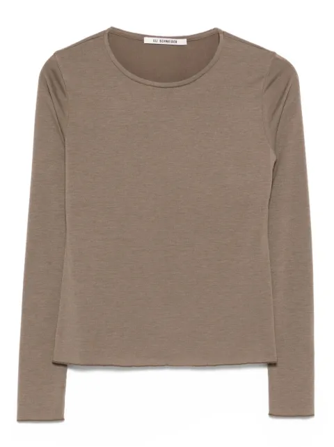 ULI SCHNEIDER raw-edge longsleeve top