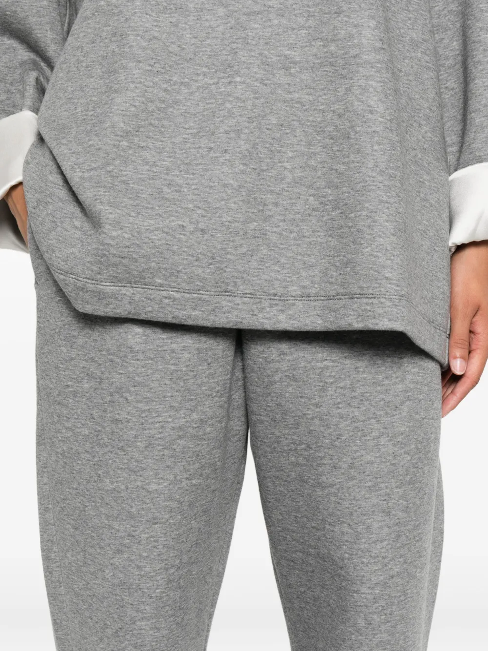 Carven Elastic-cuffed Track Pants In Gray