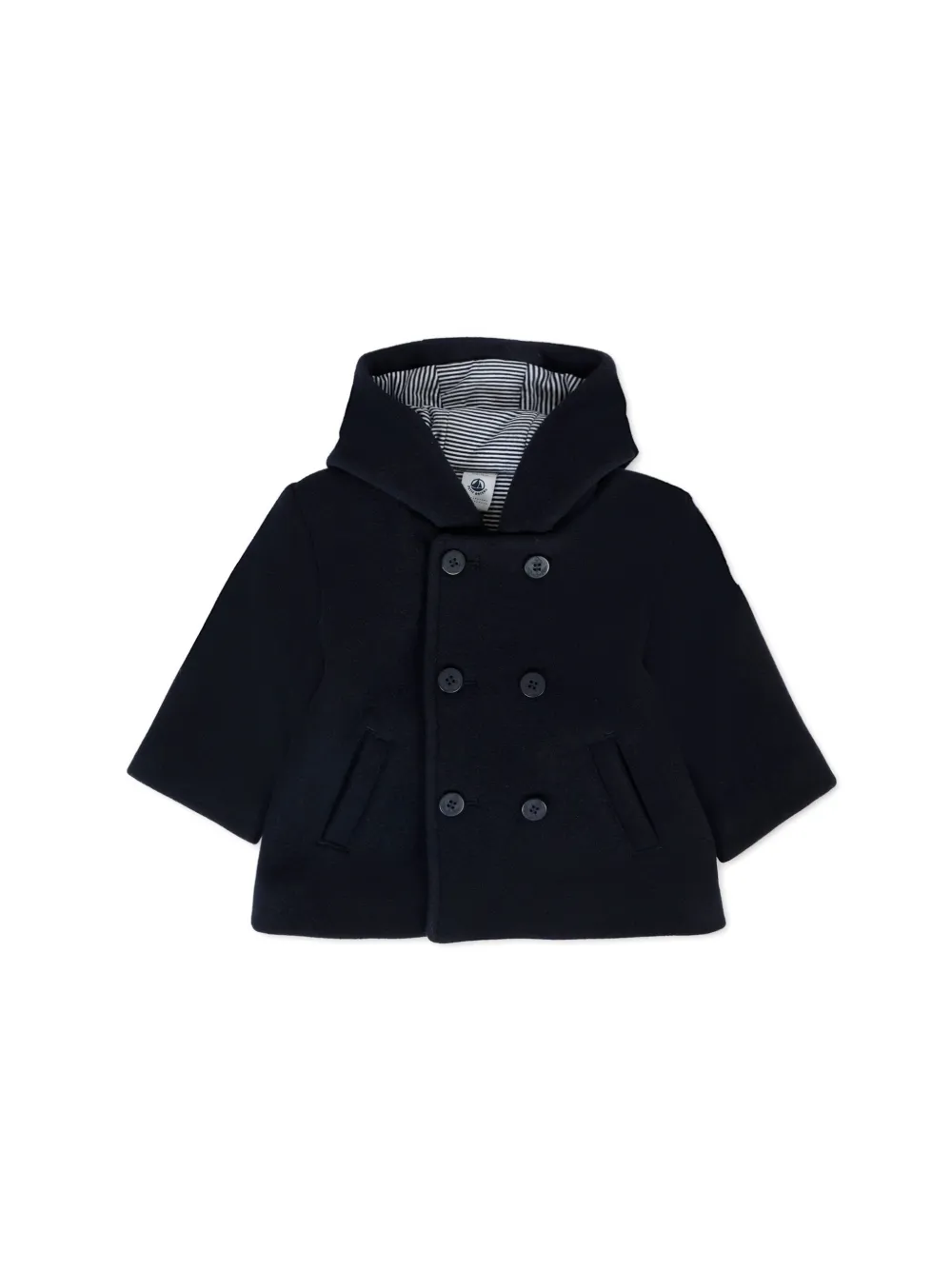 Petit Bateau Jas met capuchon Zwart