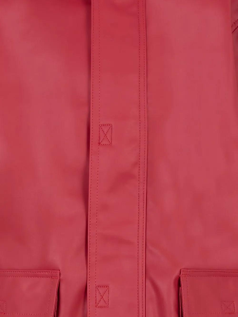 Petit Bateau Regenjas met capuchon en klepzak Rood