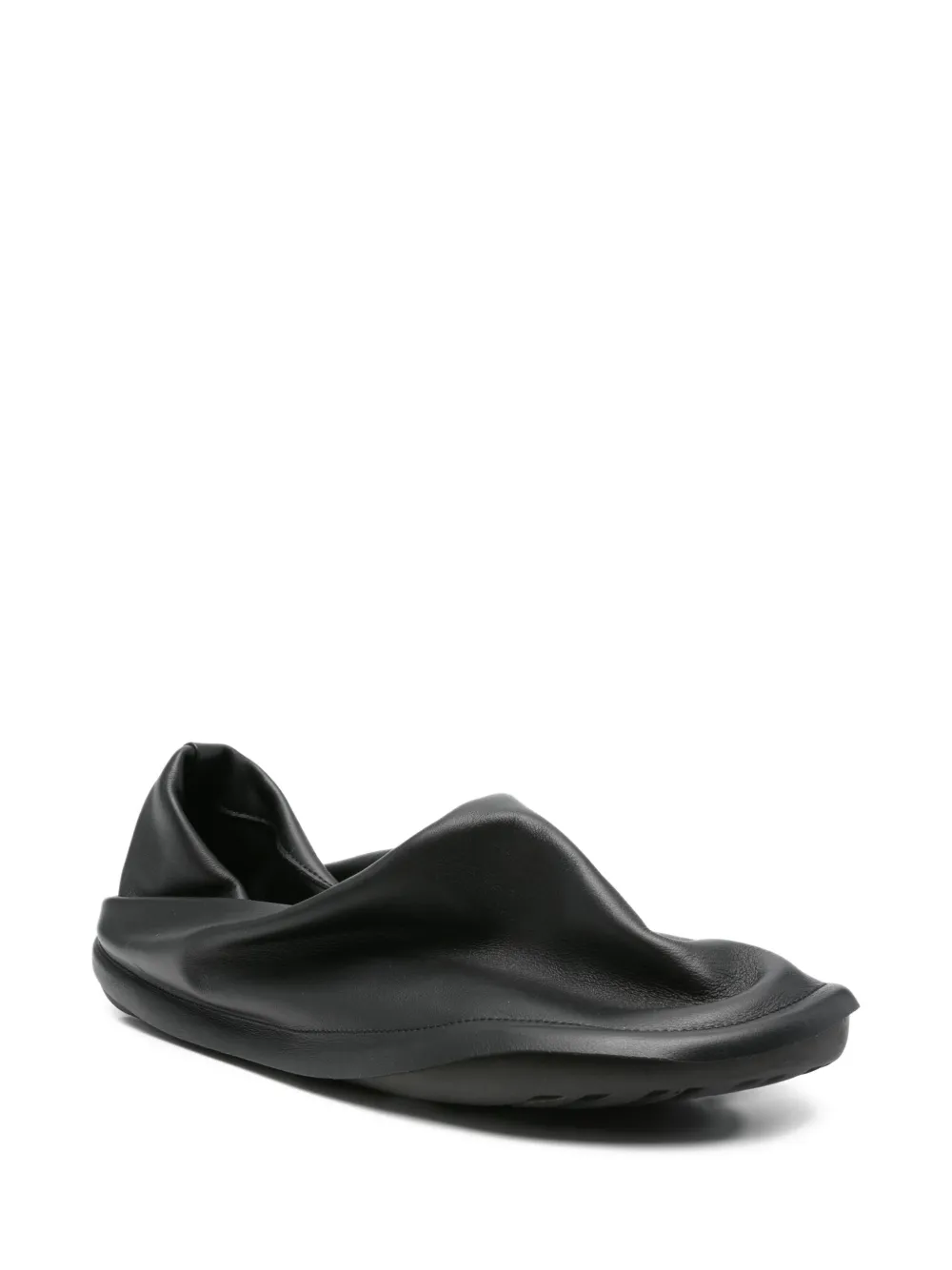 Camper x Issey Miyake Peu Form leren slippers - Zwart