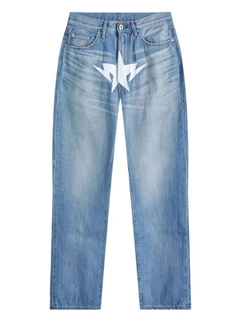 A BATHING APE® star-print denim jeans