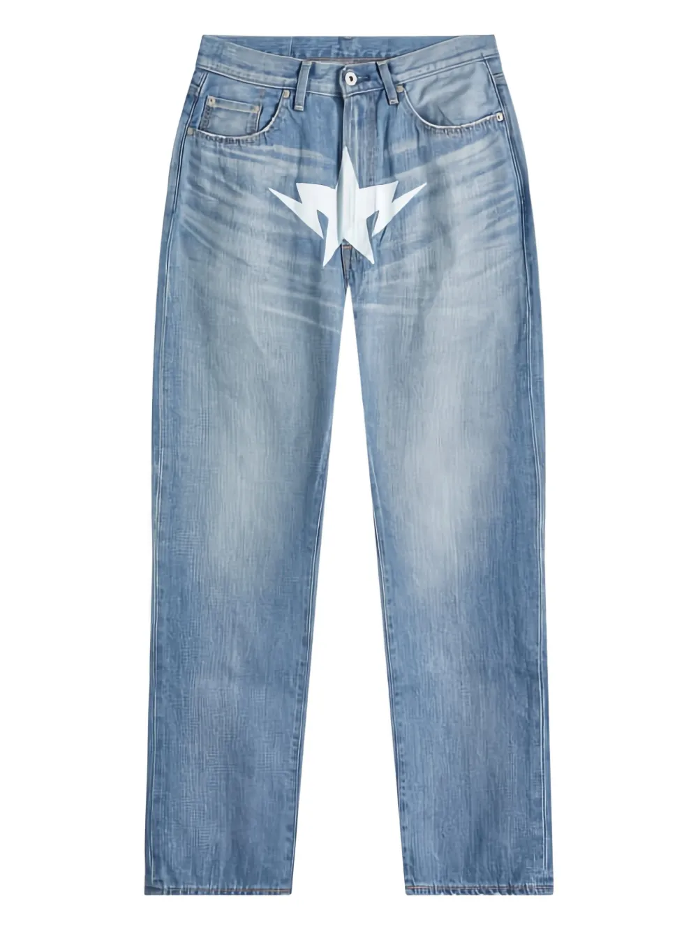 A BATHING APE® star-print denim jeans | Azul | Image 1