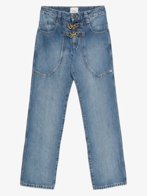 ISABEL MARANT buckled patch-pocket jeans