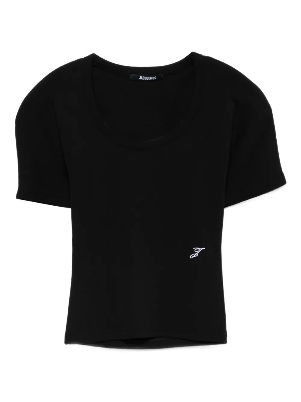 Jacquemus The Espiral Scoop-neck T-shirt In Black