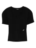 Jacquemus The Espiral scoop-neck T-shirt - Black