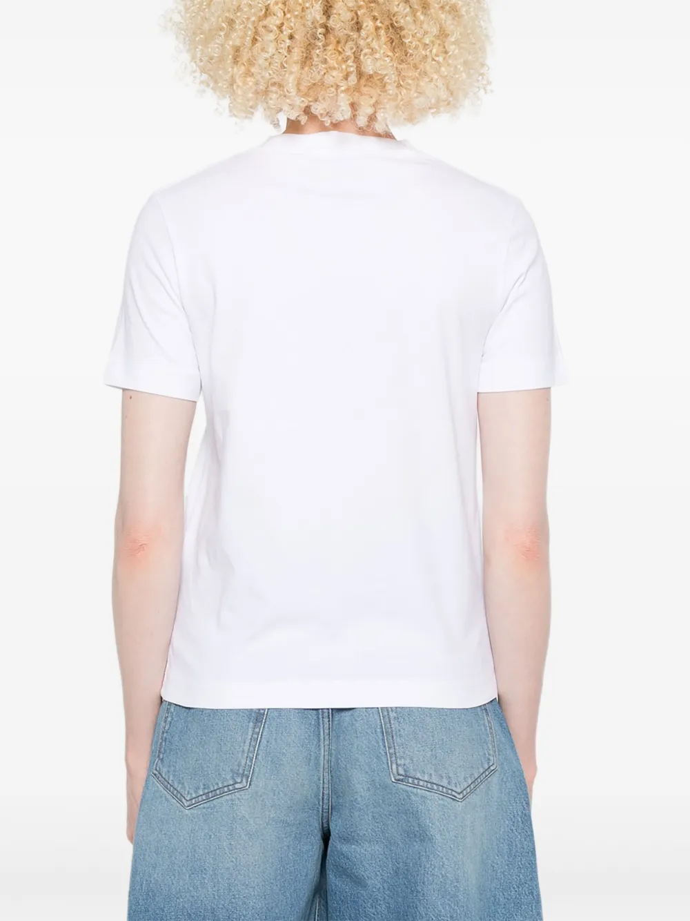 Jacquemus T-shirt met geborduurd logo Wit