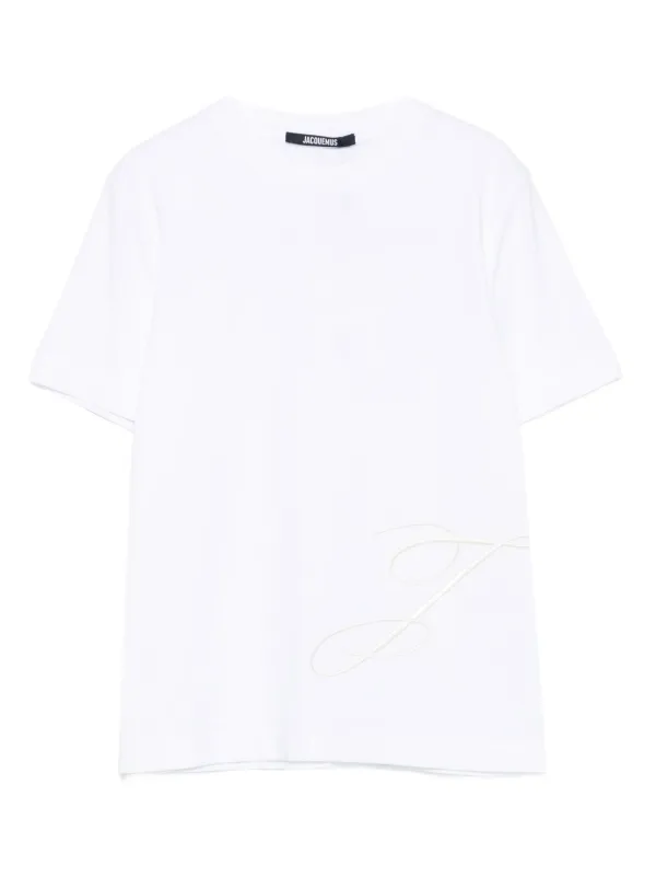 (*)様 新品未使用　jacquemus 白ロゴtシャツ Jacquemus ロゴ Tシャツ | ホワイト | FARFETCH JP