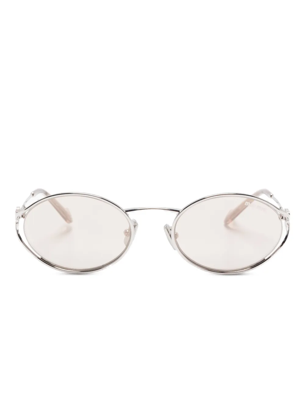 Miu Eyewear oval-frame sunglasses Grijs