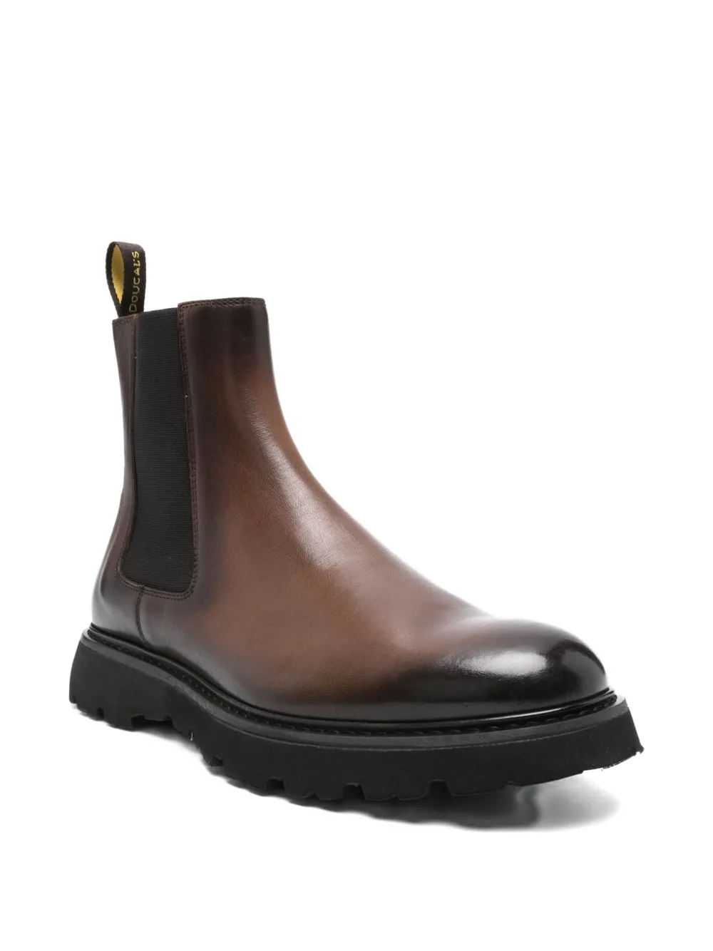 Doucal's 40mm elastic-panel leather chelsea boots Brown