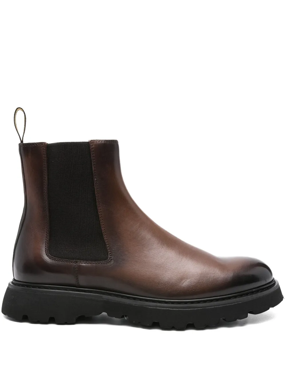 Doucal's 40mm elastic-panel leather chelsea boots Brown
